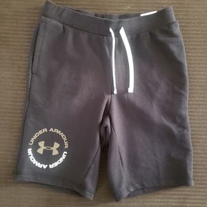 NWT Under Armour boys french terry logo shorts
